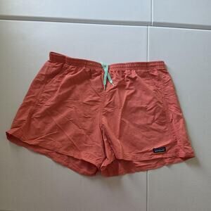 Patagonia Swim Shorts Mens XL Baggies Orange Elastic Drawstring